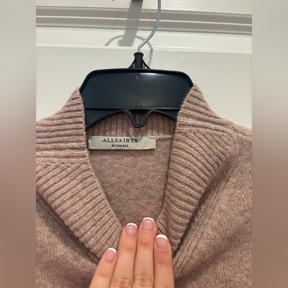 AllSaints Asha Oversize Mock-neck Saeater - Picture 4 of 5